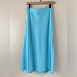 J. Crew Light Blue Midi Skirt